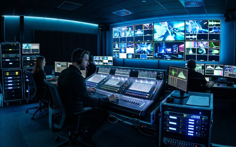 Sala de control audiovisual